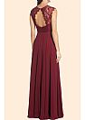 Burgundy Long Chiffon Bridesmaid Dresses