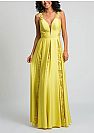 Stunning Yellow Prom Dresses Open Back with Lace Appliques