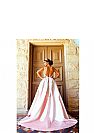 Gorgeous Pink Ball Gowns with White Appliques & Straps