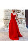 Red One Shoulder Evening Dresses Formal Gowns for Women