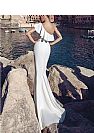 White Flounced One Shoulder Mermaid Evening Dresses