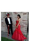 Shining Red Beaded Applique Mermaid Prom Dresses