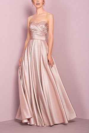 Stunning Ruched Sweetheart Taffeta Evening Dresses with Pockets