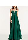 Elegant Green Applique A-line Chiffon Evening Dresses