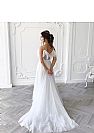 Elegant White Tulle Prom Dresses with Spaghetti Straps