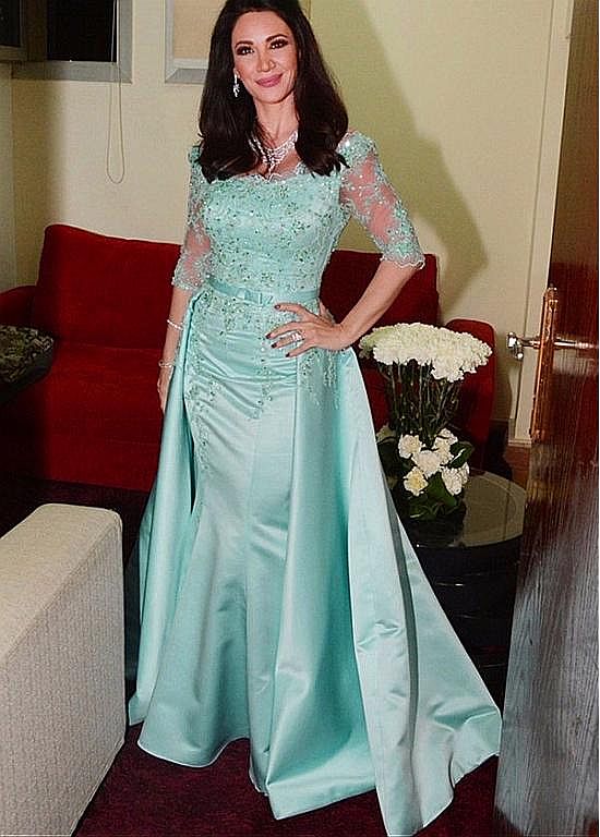 Sky Blue Formal Evening Gowns with ...
