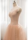 Sweetheart Nude Pink Prom Dress Formal Gowns
