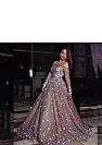 Glamorous Tulle Ball Gown Evening Dress with Pearls