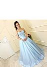 Light Blue Sweetheart Ball Gown Evening Dresses