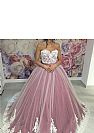 Pink Ball Gown Prom Dress Quinceanera Gowns