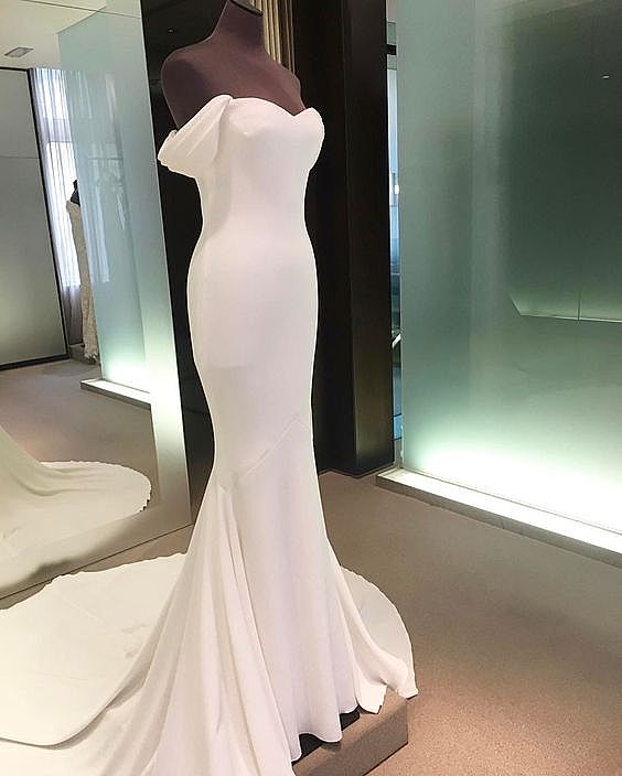 Sexy White Formal Evening Dress Bridal ...