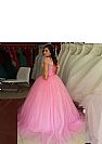 Pink Ball Gown Evening Dress Quinceanera Gowns