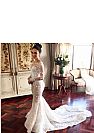 Beautiful Wedding Dress with Detachable Train and Floral Appliques