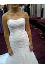 Strapless Wedding Dresses with Criss Cross Pleats