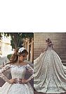 Ball Gown Wedding Dress with Floral Appliques & Crystals