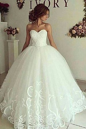Princess Sweetheart Neckline Ball Gown Wedding Dress