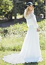 Summer Beach Wedding Dresses with Long Sleeves & Buttons