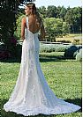 Modest Lace Appliqued Wedding Dress with Straps