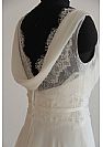 Simple Chiffon A-Line Wedding Dress with Cowl Back