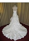 Strapless Wedding Dress Lace Up with Ruching