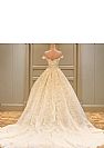 Off Shoulder Ball Gown Wedding Dress with Flowers