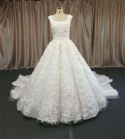 Fabulous Pleated Ball Gown Wedding Dress 2018