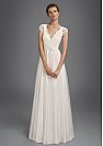 Simple Ruched Chiffon A-line Wedding Dress