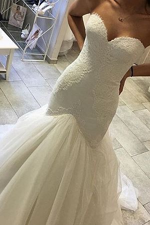 Popular Sweetheart Mermaid Wedding Dresses Bridal Gowns