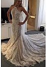 Sexy Halter Floral Appliqued Wedding Gowns 2018