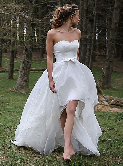 Sweetheart Hi Low Beach Wedding Dresses