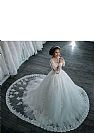 Lace Beading Ball Gown Wedding Dresses with Long Sleeves
