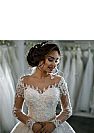 Lace Beading Ball Gown Wedding Dresses with Long Sleeves