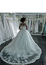 Lace Beading Ball Gown Wedding Dresses with Long Sleeves