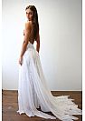 Sexy High Split Boho Beach Wedding Dresses