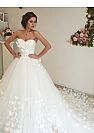 Romantic Sweetheart Wedding Dress with Flower Bridal Gowns