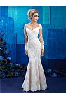 Illusion Lace Mermaid Wedding Dresses with Sweep Train