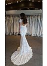 Sexy Backless Mermaid Wedding Dresses with Sweep Train