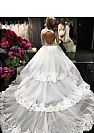 Stunning Lace Wedding Dress with Tiered Skirts