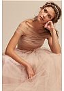 Off the Shoulder Nude Pink Wedding Dresses