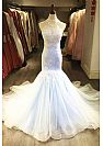 Gorgeous Light Blue Organza Wedding Dresses 2018