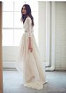 Two Pieces Hi Low Boho Beach Wedding Dresses