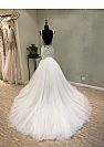 Gorgeous Wedding Dress with Spaghetti Straps & Beadings