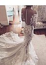 Glamorous Wedding Dresses with Unique Lace Appliques