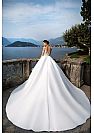 Graceful Satin Wedding Dresses with Appliqued Bodice