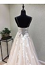 New Tulle A-Line Wedding Dress with Lace Up Back