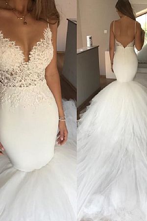 Sexy Boho Wedding Dress Backless Beach Bridal Gowns
