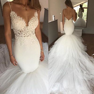 Sexy Boho Wedding Dress Backless Beach Bridal Gowns