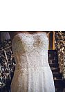 Lace Appliqued Wedding Dress with Beadings & Lace Up