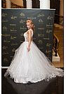 Princess Ball Gown Wedding Dress with Floral Appliques