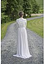 Elegant Lace and Chiffon Wedding Dresses with High Neckline